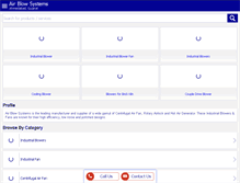 Tablet Screenshot of airblowsystems.com